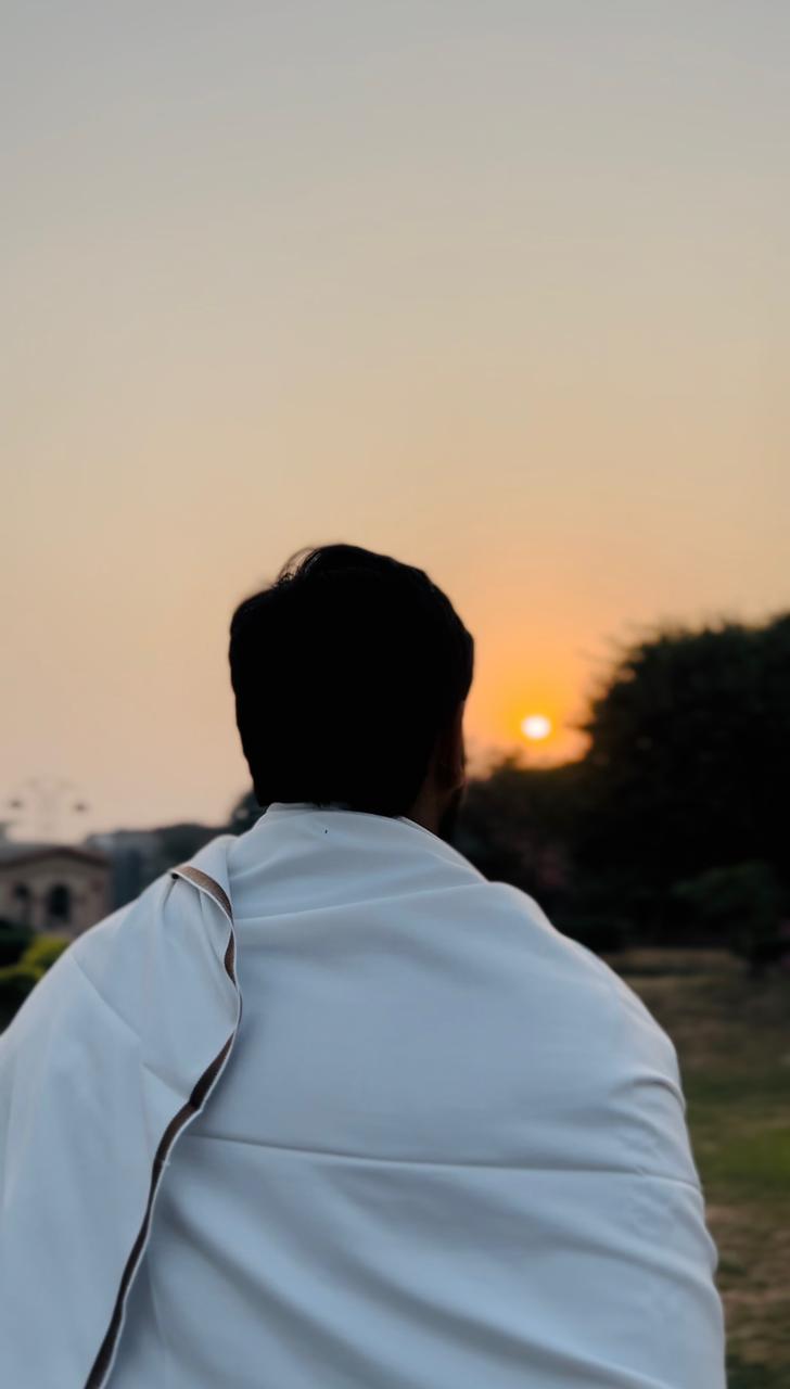 Men White Wool Shwal